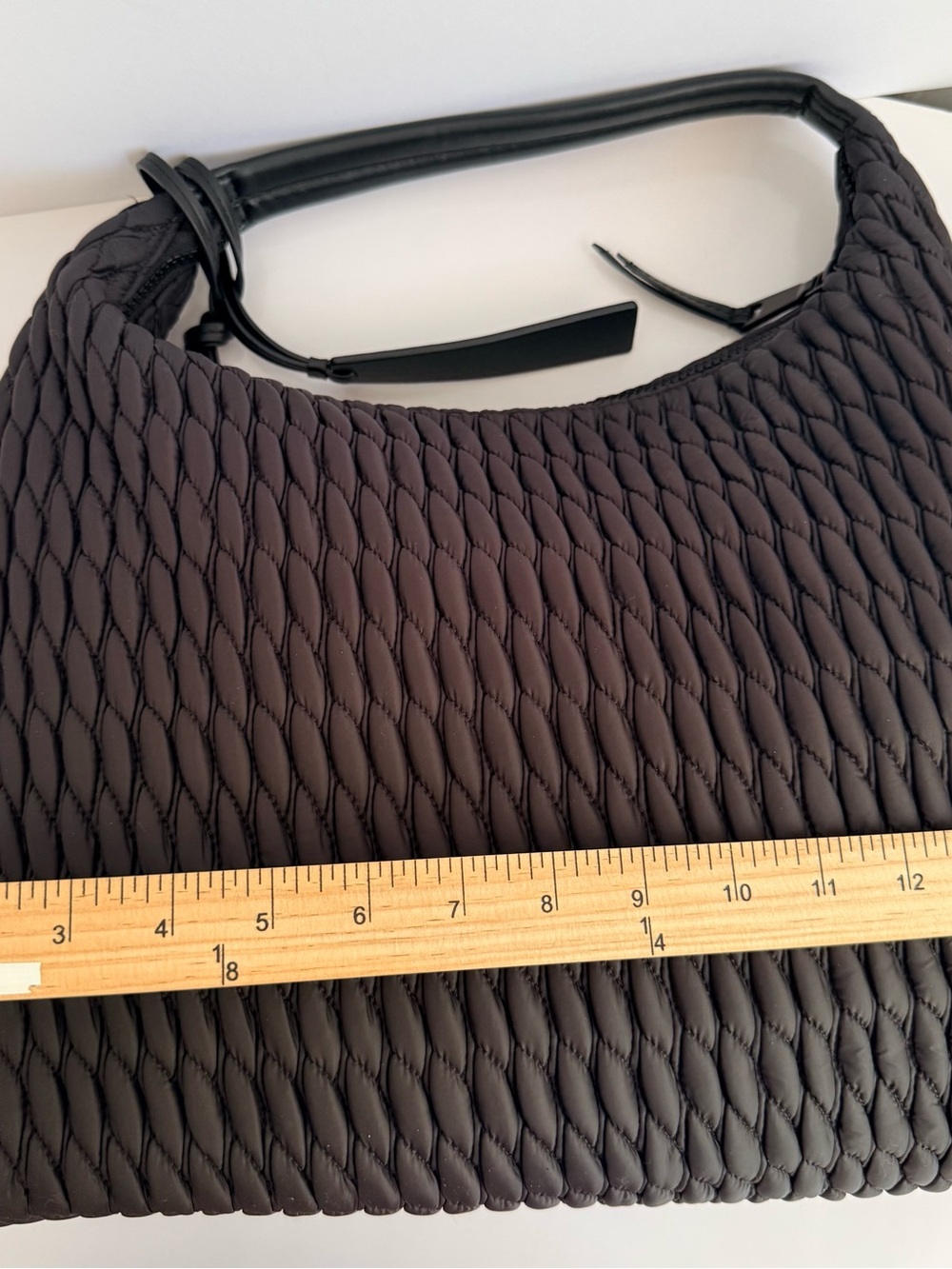 DKNY Black Quilted Hobo Shoulder Bag - Picture 2 of 8